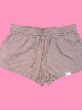Rewash Light Pink Drawstring Athletic Shorts